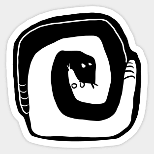 SNAKE yin yang Sticker